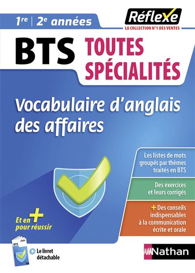 Mémo BTS - Vocabulaire d'anglais des affaires - Toutes spécialités - Réflexe - Tome 44