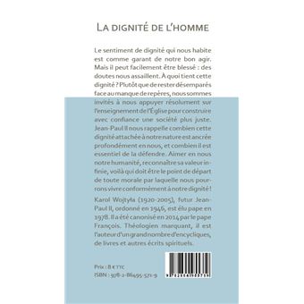 La dignité de l'homme