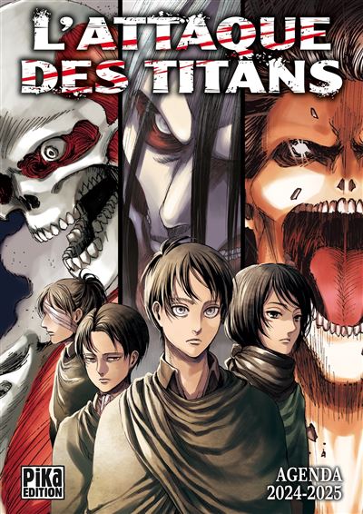 L'Attaque des Titans - Agenda 2024 - 2025 - Hajime Isayama - broché