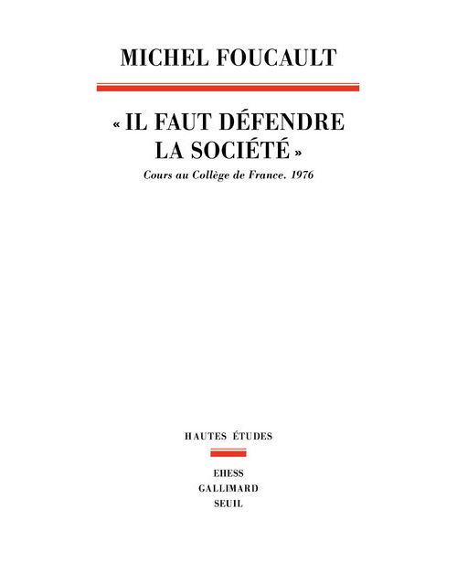 Il faut défendre la société