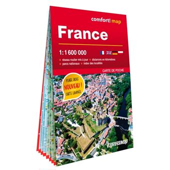 France 1/1.600.000 (carte poche format laminée)