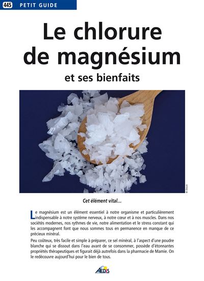 Le chlorure de magnésium : quelles sont ses vertus ?