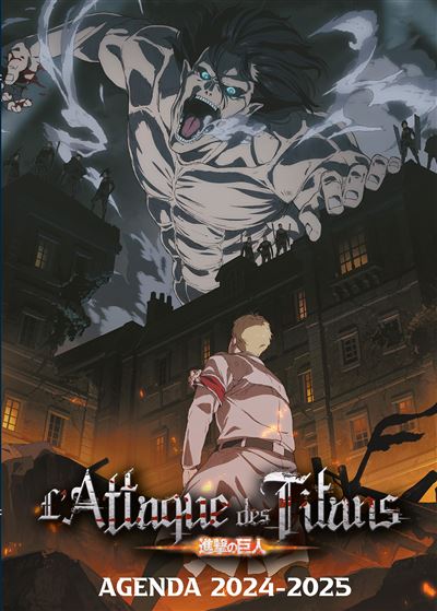 Agenda scolaire 2024-2025 Attaque des Titans -  Isayama - broché