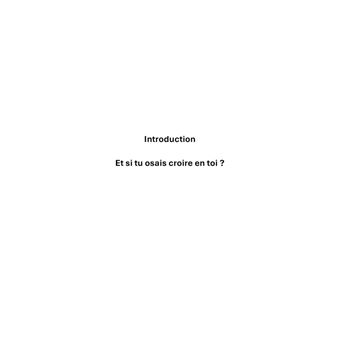 Confiance en soi