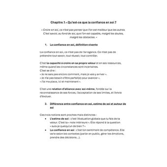 Confiance en soi