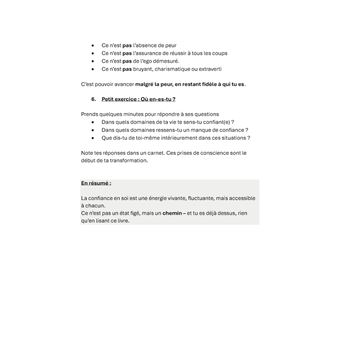 Confiance en soi