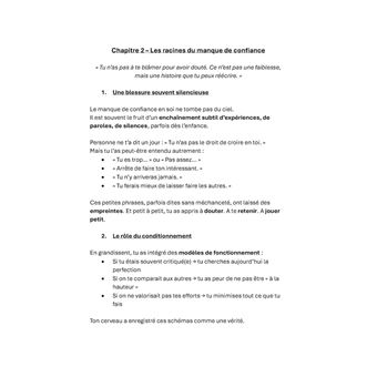 Confiance en soi