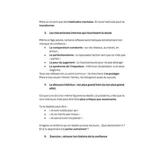 Confiance en soi