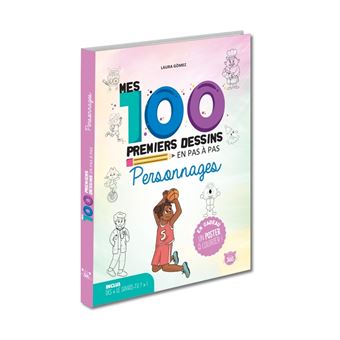 Mes 100 premiers dessins en pas à pas - Personnages - 1