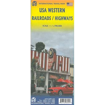 Usa western - railroads - highways