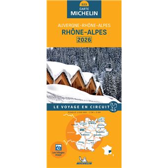 Carte Régionale Rhône-Alpes 2026 - 1