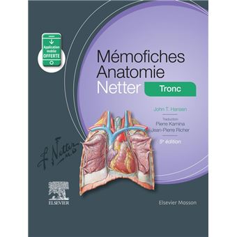 Mémofiches Anatomie Netter - Tronc - 1