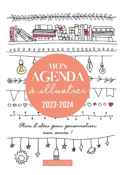Agenda semainier 2023-2024 - 13x18 cm - - septembre 2023 à août