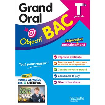 Objectif BAC Tle spécialité Grand Oral