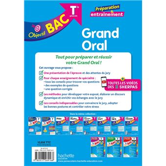 Objectif BAC Tle spécialité Grand Oral