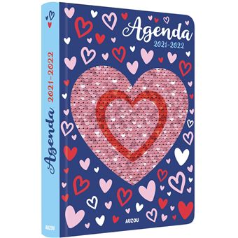 Agenda sequins coeur - 2021-2022 - 1