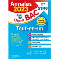 Annales Objectif BAC 2023 -  Bac STMG Tout-en-un