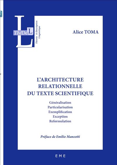 L'architecture relationnelle du texte scientifique