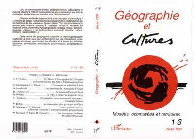 Géographie et cultures n°16 -  Collectif - broché