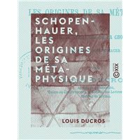 Schopenhauer, les origines de sa métaphysique