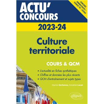 Culture territoriale 2023-2024 - Cours et QCM - 1