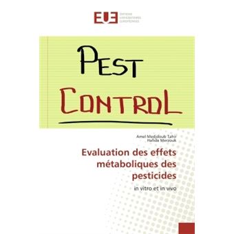 Evaluation des effets metaboliques des pesticides - 1