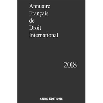 Annuaire Français de Droit International 2018 - 1