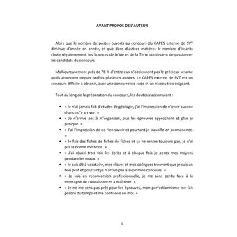 Préparer son CAPES externe de SVT