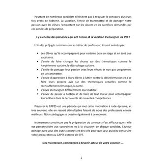 Préparer son CAPES externe de SVT