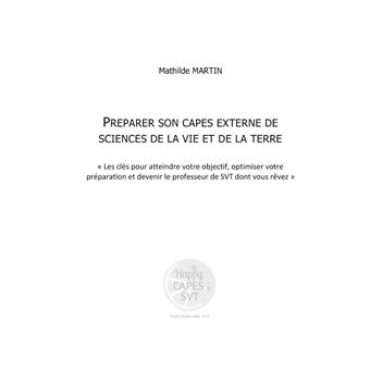 Préparer son CAPES externe de SVT