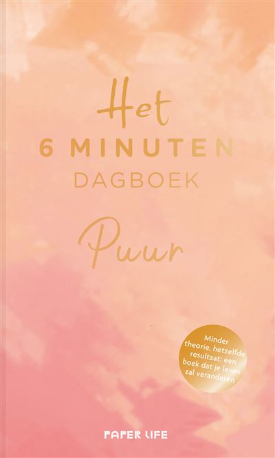 Het 6 minuten dagboek PUUR - peach