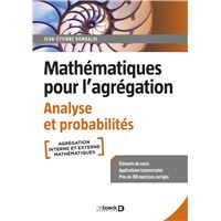 Mathématiques pour l’agrégation. Analyse et probabilités