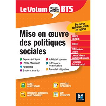 Le Volum' BTS - Mise en oeuvre des politiques sociales - 7e édition - Révision - 1