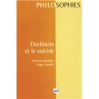 Durkheim et le suicide