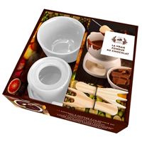 Ensemble à Fondue au Chocolat Kit de marmite Double Fondoir électrique