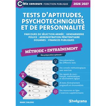 TESTS D'APTITUDES PSYCHOTECHNIQUES ET DE PERSONNALITE ENTRAI - 1
