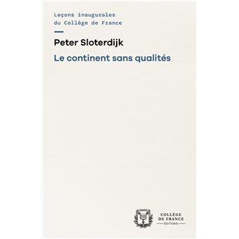 Continent sans qualités - 1