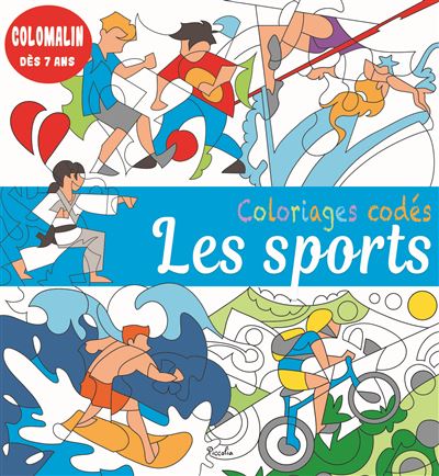 Coloriages codes - Les sports - Sophie Marie - Piccolia - br