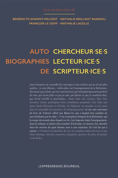 Autobiographies de chercheur.se.s, lecteur.ice.s, scripteur.