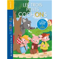 Je commence à lire en maternelle - Niveau 2 - Les Trois Petits Cochons - Larousse