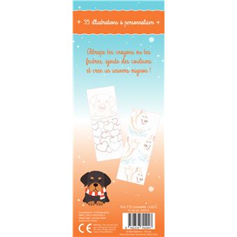 Chiens craquants - Mes petites cartes à colorier