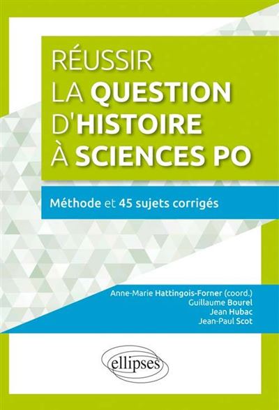 Reussir la question d’histoire a Sciences Po • Methode et 45