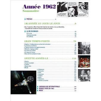 Les Années-Mémoire volume 1962