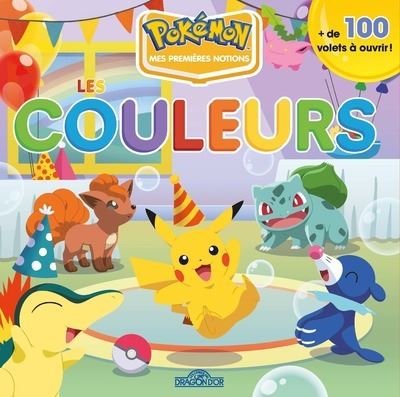 Pokémon - Mes premières notions - Les couleurs -  The Pokémon Company - Dragon D'or Livres Du - cartonné - Document jeunesse
