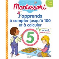 Montessori J'apprends à compter jusqu'à 100 et à calculer 3-6 ans (chiffres rugueux inclus)