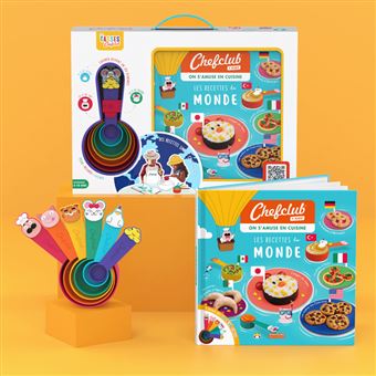 Coffret Chefclub Kids - 10 Emporte-pièces + Livre Recettes - Pour Enfants Dès 4 Ans - Fêtes Toute L'année