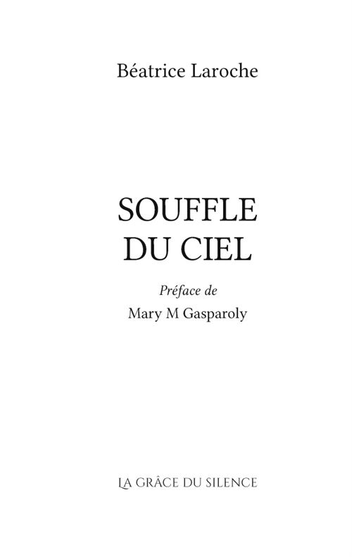 Souffle du ciel broch Beatrice Laroche Livre tous les livres