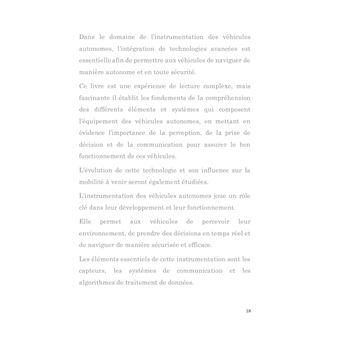 L'instrumentation des vehicules autonomes
