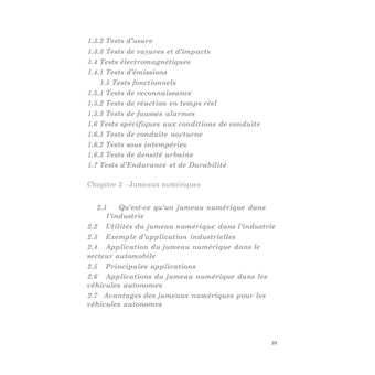 L'instrumentation des vehicules autonomes