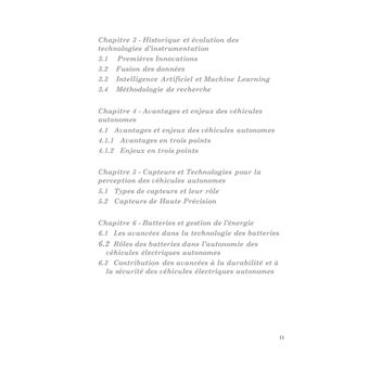L'instrumentation des vehicules autonomes